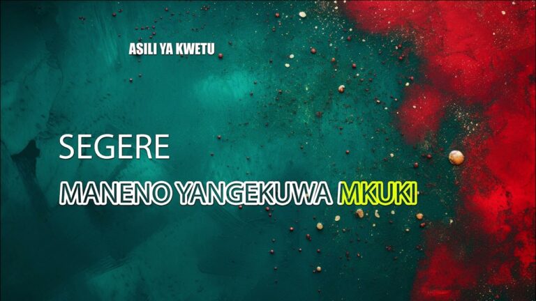 AUDIO: Segere - Maneno Yangekuwa Mkuki Mp3 Download